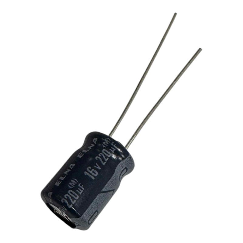 ELNA Capacitor Radial Electrolytic 220uF 16V 12.5x8mm [Qtyx10]
