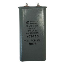 CQ72B1EH205K1 Chicago Condenser Paper In Oil Capacitor 2uf 1500V