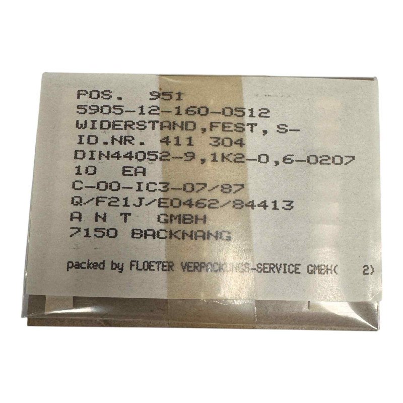 5905-12-160-0512 Mil Spec Resistor Metal Film 9.1Kohm 9K1 1/8W 1% [Qtyx10]