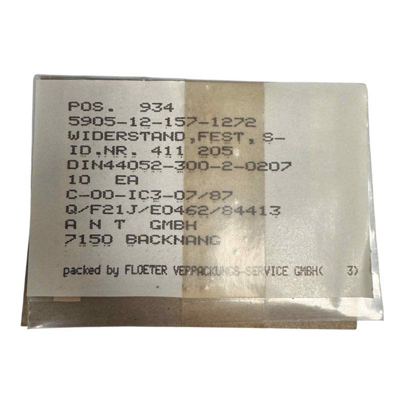 5905-12-157-1272 Mil Spec Resistor Metal Film 300ohm 300R 1/8W 1% [Qtyx10]