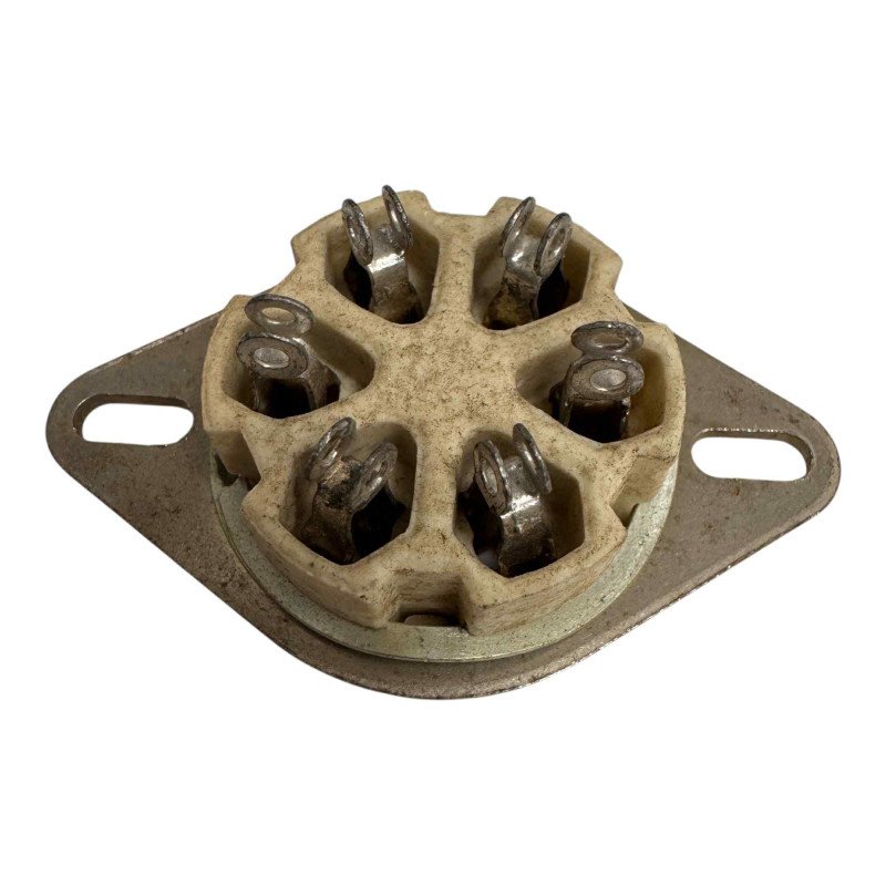 2Z8676 Porcelain Tube Socket For 310A 366 Tubes  Made In USA