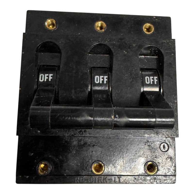 AM333-HK-MG6 74C044P031 Heinemann 3 Pole Circuit Breaker 12A 250Vac