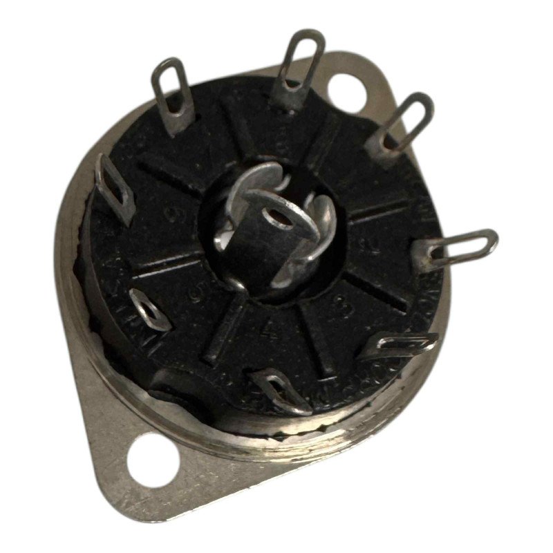 2087784 Amphenol Tube Vacuum Socket Panel Mount 8 Pin 8 Position