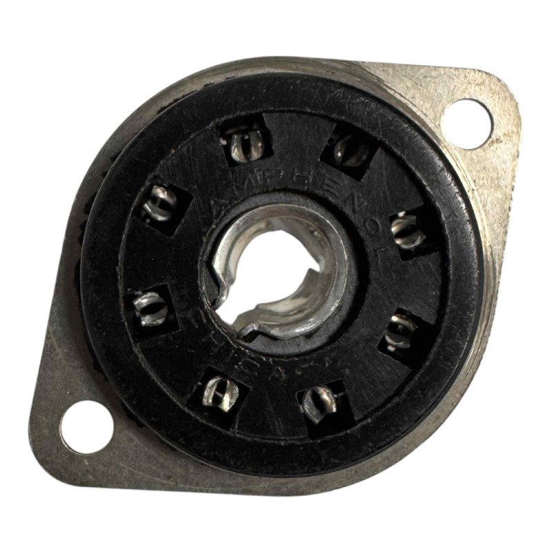 2087784 Amphenol Tube Vacuum Socket Panel Mount 8 Pin 8 Position