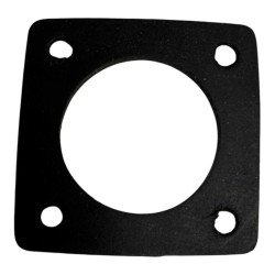 Coaxial Connector 4 Hole Flange Panel Mount Rectangular Gasket 25.5x25.5mm