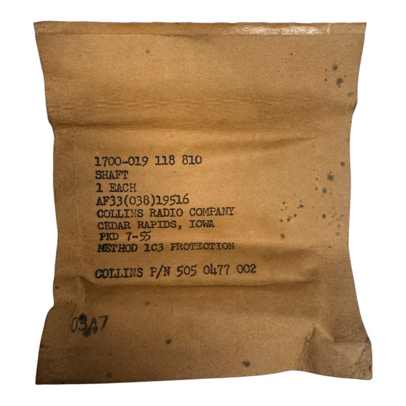 505-0477 Collins Mil Spec Shaft 1700-019-118-810