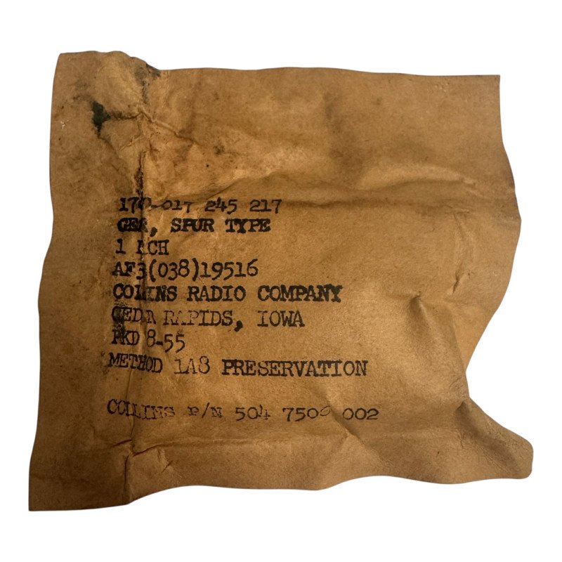 504-7506 Collins Mil Spec Gear Assembly Spur Type 1700-017-245-217