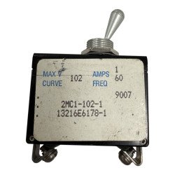 2MC1-102-1 Klixon Single Pole Circuit Breaker 1A 60Hz