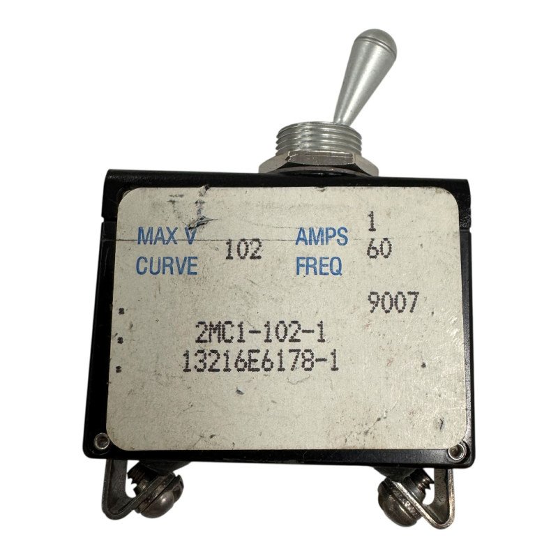 2MC1-102-1 Klixon Single Pole Circuit Breaker 1A 60Hz