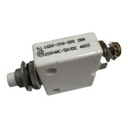 1600-206-200 Mechanical Products Single Pole Circuit Breaker 20A 250Vac/50Vdc