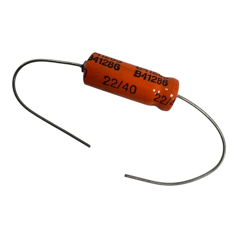 B41283 B41286 Siemens Capacitor Axial Electrolytic 22uF 40V 18x7mm