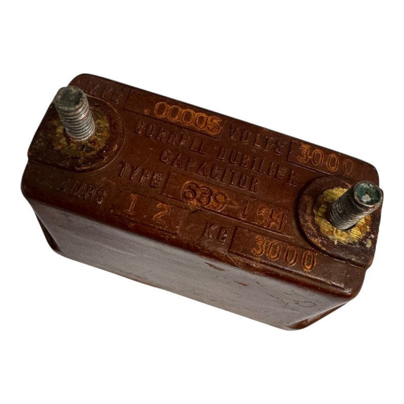 Cornell Dubilier Mica Capacitor Type 639-15H 50pF 3000V 3kV NOS