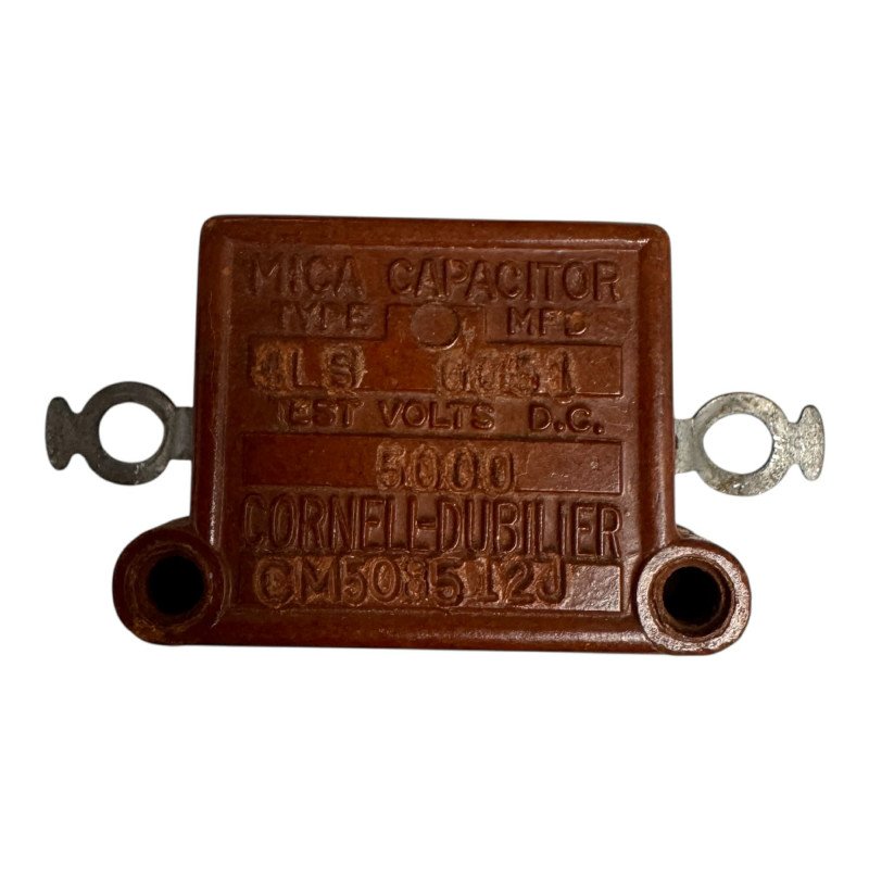 CM50B512J Cornell Dubilier MIca Capacitor Type 4LS 5nF 5000pF 5000V 5kV NOS