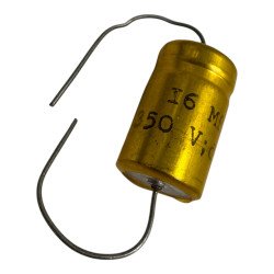 Capacitor Axial Electrolytic 16uF 350V 25.5x15.5mm