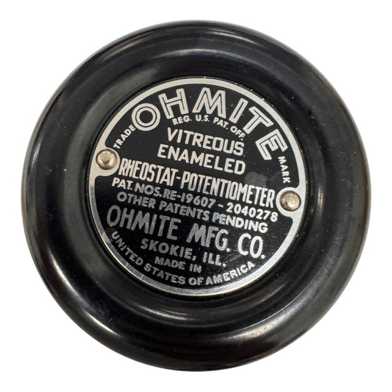 19607-2040278 Ohmite Potentiometer Circular Knob OD:84mm ID:9.5mm