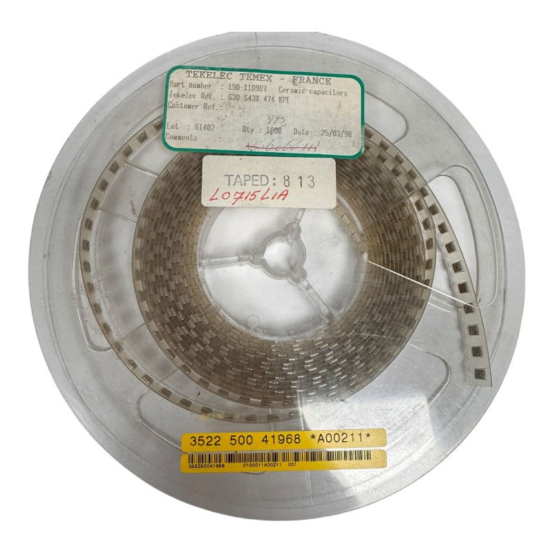 630-S43X-474KPE Tekelec Temex SMD Ceramic Capacitor 470nF 630V 190-110987