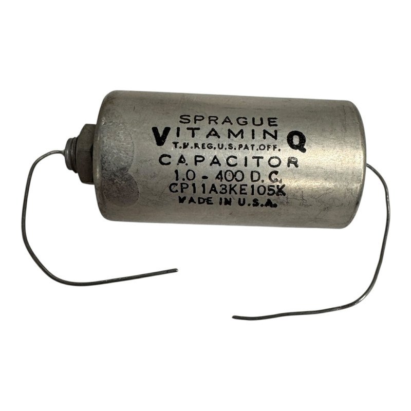 CP11A3KE105K Sprague Capacitor Axial Paper Film 1uF 400V 47x25mm