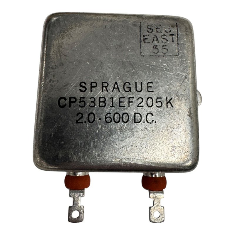 CP53B1EF205K Sprague Paper In Oil Capacitor 2uF 600V