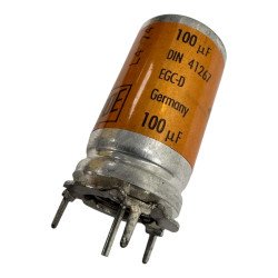 ROE Capacitor 100uF 100V 30x16mm DIN41267 3x100uF