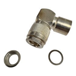 UG-594/U Huber Suhner RF Connector Right Angle Plug For 11mm Cable