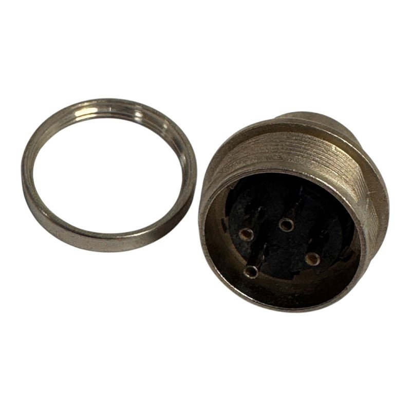 T3302-000 Amphenol Circular Panel Mount DIN Connector Screw Type 4 Position 4 Pin C091A