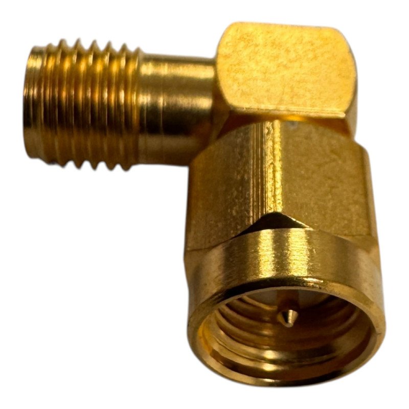 1250-1249 HP Coaxial Converter Adapter Right Angle SMA (F-M)