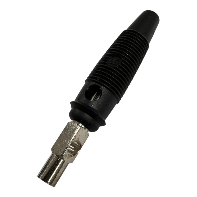 738-654 Hirschmann Connector Bunch Pin Plug Screw Termination 16A 4mm Black [Qtyx5]