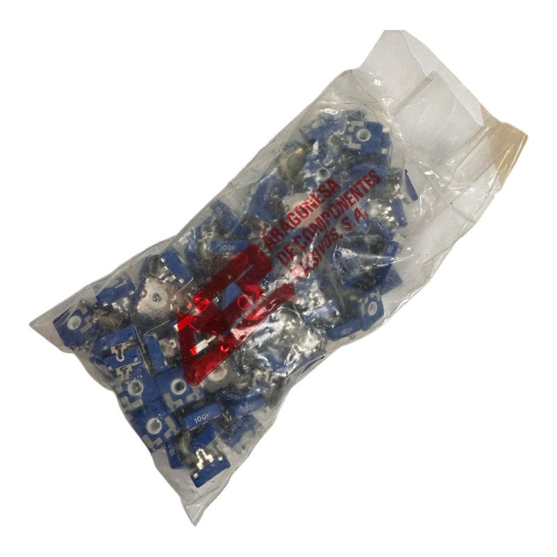 ACP Horizontal Rectangular Trimmer Potentiometer 100Kohm 100K 0.25W 15x15mm [Qtyx100]