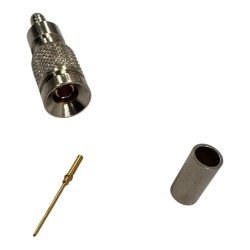 RF Connector Straight Crimp Plug DIN 1.0/2.3 (M) For RG316 Cable