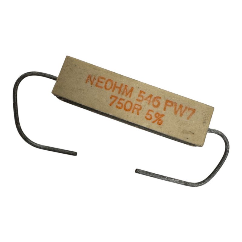 PW7 Neohm Power Wirewound Cement Resistor 750Ohm 750R 7W 5%
