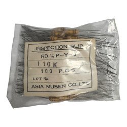 RD1/2P-Y-J Resistor Metal Film 110Kohm 110K 1/2W 10% [Qtyx100]