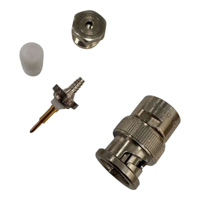 1001-037-N005-001 Delta RF Connector Straight Type Plug BNC (M) For 3mm Cable