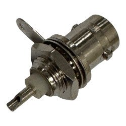 RF Connector Straight Type Solder Panel Mount Jack BNC (F)