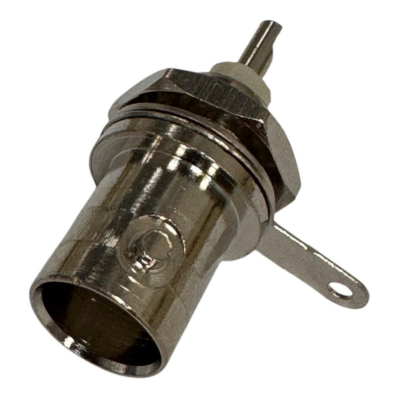 RF Connector Straight Type Solder Panel Mount Jack BNC (F)