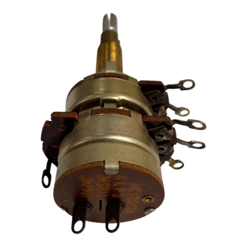 24S811 Alps Double Potentiometer With Switch 100Kohm 100K 50Kohm 50K 125V 3A
