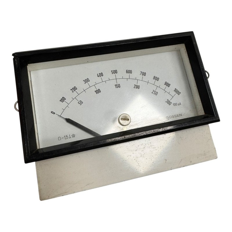 Gossen Analog Panel Meter Ammeter 0-1000uA 109x78mm