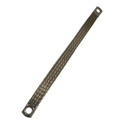 Braid Copper Flexible Earth Bond PVC Insulated Stranded Conductor With Terminal Ring Edge 220x17mm