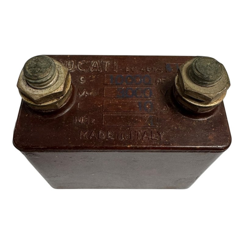 Ducati Mica Capacitor 10000pF 10nF 3000V 3kV 10A 1MHz