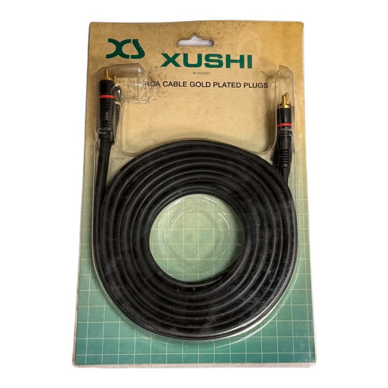 Xushi Audio Cable 2 RCA (M) - 2 RCA (M) Gold Plated 3m