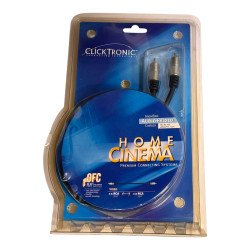 HC30-100 Clicktronic Audio Video Cable 1 RCA (M) - 1 RCA (M) Gold Plated 1m