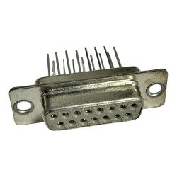09670154707 Harting D Sub Connector Panel Mount 15 Position Female DB15 (F) 160-1575