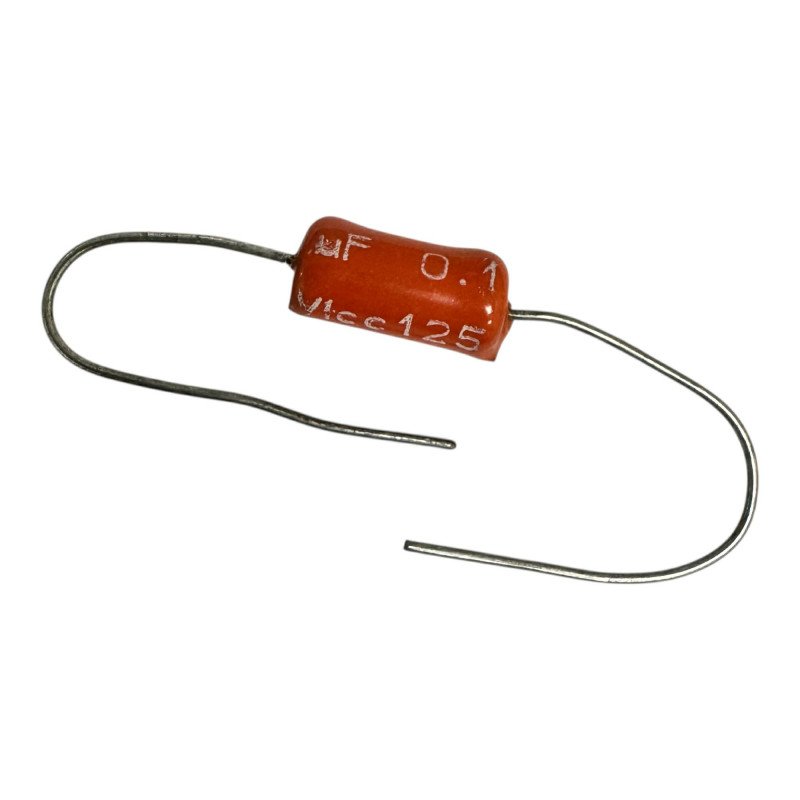 Elcart Capacitor Axial Film 0.1uF 100nF 125V 15x7mm