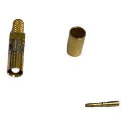 220F17 ATI RF Connector Straight Crimp Plug 2mm (F) For RG316 Cable