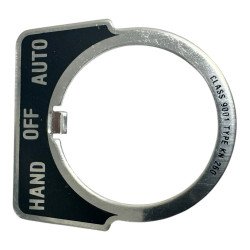 9001KN260 Schneider Type K Pushbutton Aluminum Plate Hand-OFF-Auto 30mm