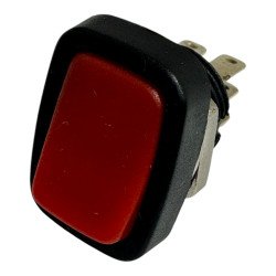 Rectangular Rocker Switch With Circular Base Screw Type DPDT D:11mm 20x15mm