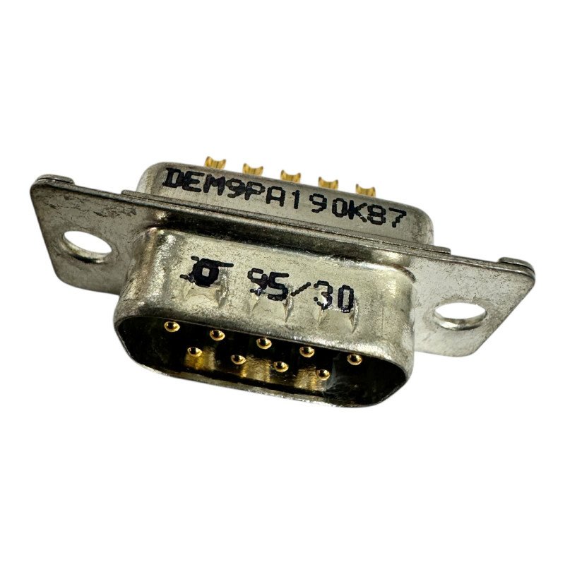DEM9PA190K87 Cannon D-Sub Connector 9 Position Male DB9(M) Solder Pins
