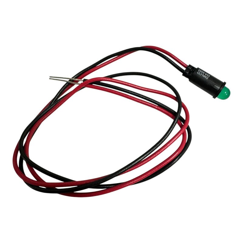 559-0202-007F Dialight Indicator Panel Mount Green Color 5Vdc 6.4mm Mounting Hole Size