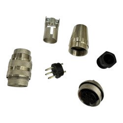 C09131H0031002 Amphenol Circular M16 DIN Connector Male 3 Position IP67 5A