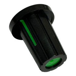 304-24-563 RS PRO 17mm  Black Potentiometer Knob for 6mm Shaft D Shaped 467-6061 [Qtyx5]