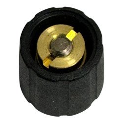 S150004 15mm Sifam Black Potentiometer Knob For 4mm Shaft Diameter